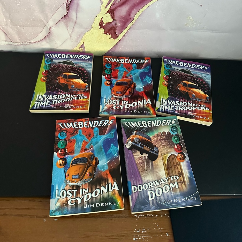 TIMEBENDERS BOOK BUNDLE SET OF 5 JIM DENNEY
